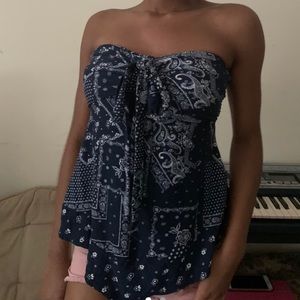 Bandana print blouse